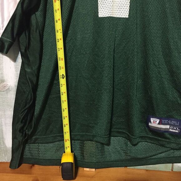 Reebok New York Jets Jersey Mens 2XL Home Green Brett Favre #4 Jersey - Picture 3 of 7